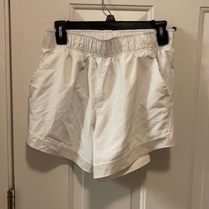 White Running Shorts